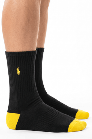 Polo Ralph Lauren Black & Yellow Socks - PRL-5NZ4