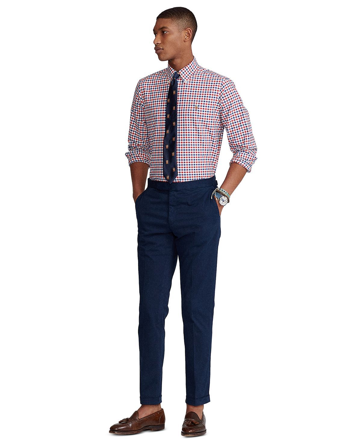 Polo Ralph Lauren Classic-fit Checked Oxford Shirt Red Multi
