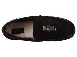 Polo Ralph Lauren Declan Faux Suede Slip on Moccasin Slippers black thumbnail 2