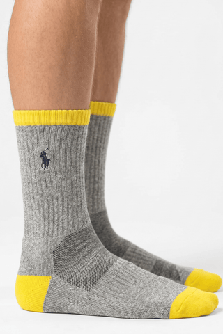 Polo Ralph Lauren Gray & Yellow Socks - PRL-WB6Z