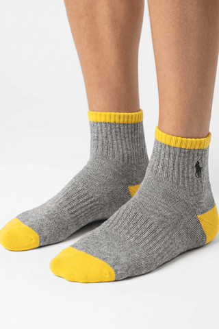 Polo Ralph Lauren Gray and Yellow Socks - PRL-6JC8