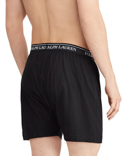 Polo Ralph Lauren Grey and Black 5-Pack Classic-Fit Cotton Knit Boxers thumbnail 3