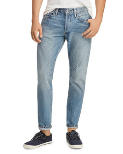 Polo Ralph Lauren Hi Tech Varick Straight Slim Jeans In Blue Blue thumbnail 1