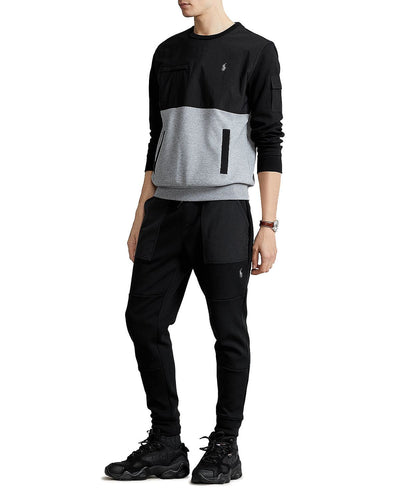 Polo Ralph Lauren Water Repellent Hybrid Sweatshirt Classic Gray Heather