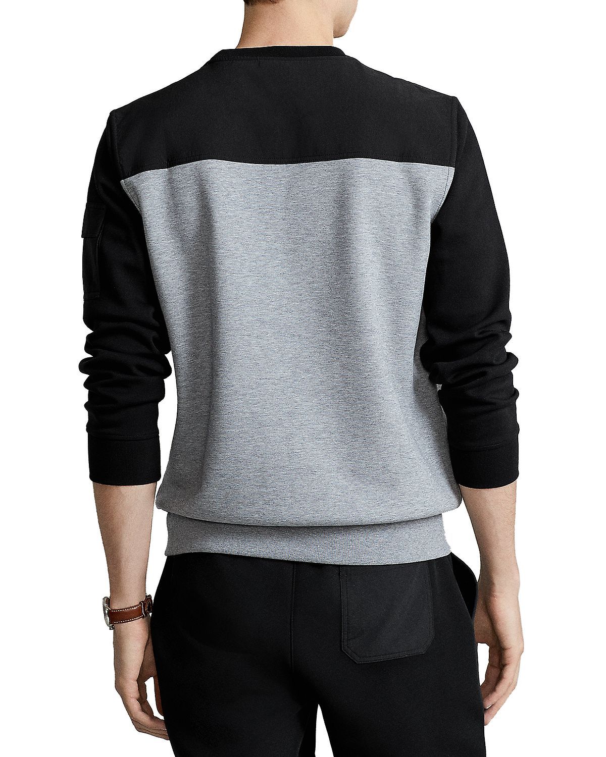 Polo Ralph Lauren Water Repellent Hybrid Sweatshirt Classic Gray Heather