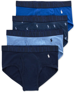 Polo Ralph Lauren blue 4-Pack Classic Stretch Briefs thumbnail 1