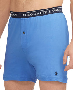 Polo Ralph Lauren blue Multi 5-Pack Classic-Fit Cotton Knit Boxers thumbnail 3