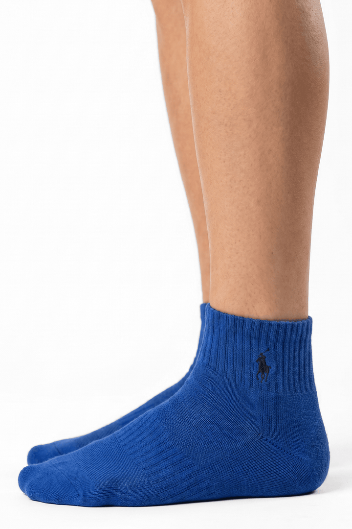 Polo Solid Blue Socks - POL-HYU3