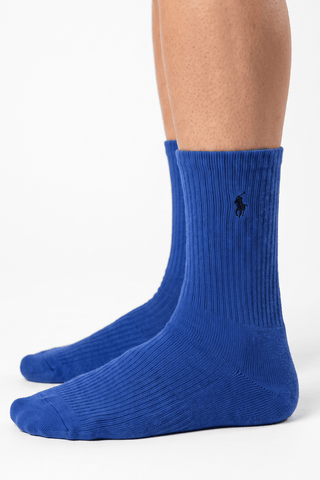 Polo Solid Blue Socks - POL-QWCY