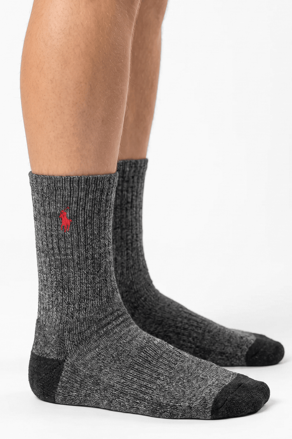 Polo Solid Gray Socks - POL-ALH5