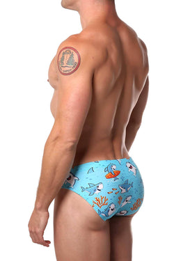 Pool Boy Baby-Shark Swim Brief thumbnail 3