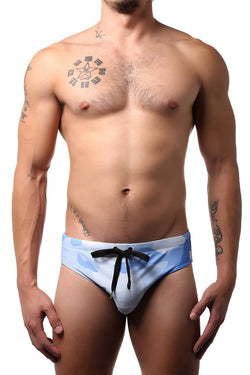 Pool Boy Blue Camo Swim Brief thumbnail 1