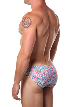 Pool Boy Flowers Swim Brief thumbnail 3