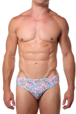 Pool Boy Flowers Swim Brief thumbnail 1
