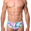 Pool Boy Light Palm-Leaf Swim Brief