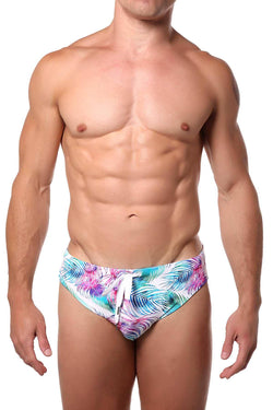 Pool Boy Light Palm-Leaf Swim Brief thumbnail 1
