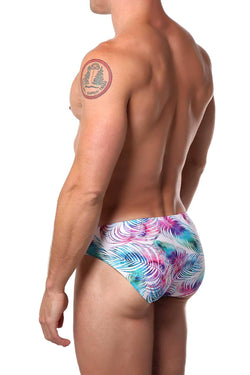 Pool Boy Light Palm-Leaf Swim Brief thumbnail 3