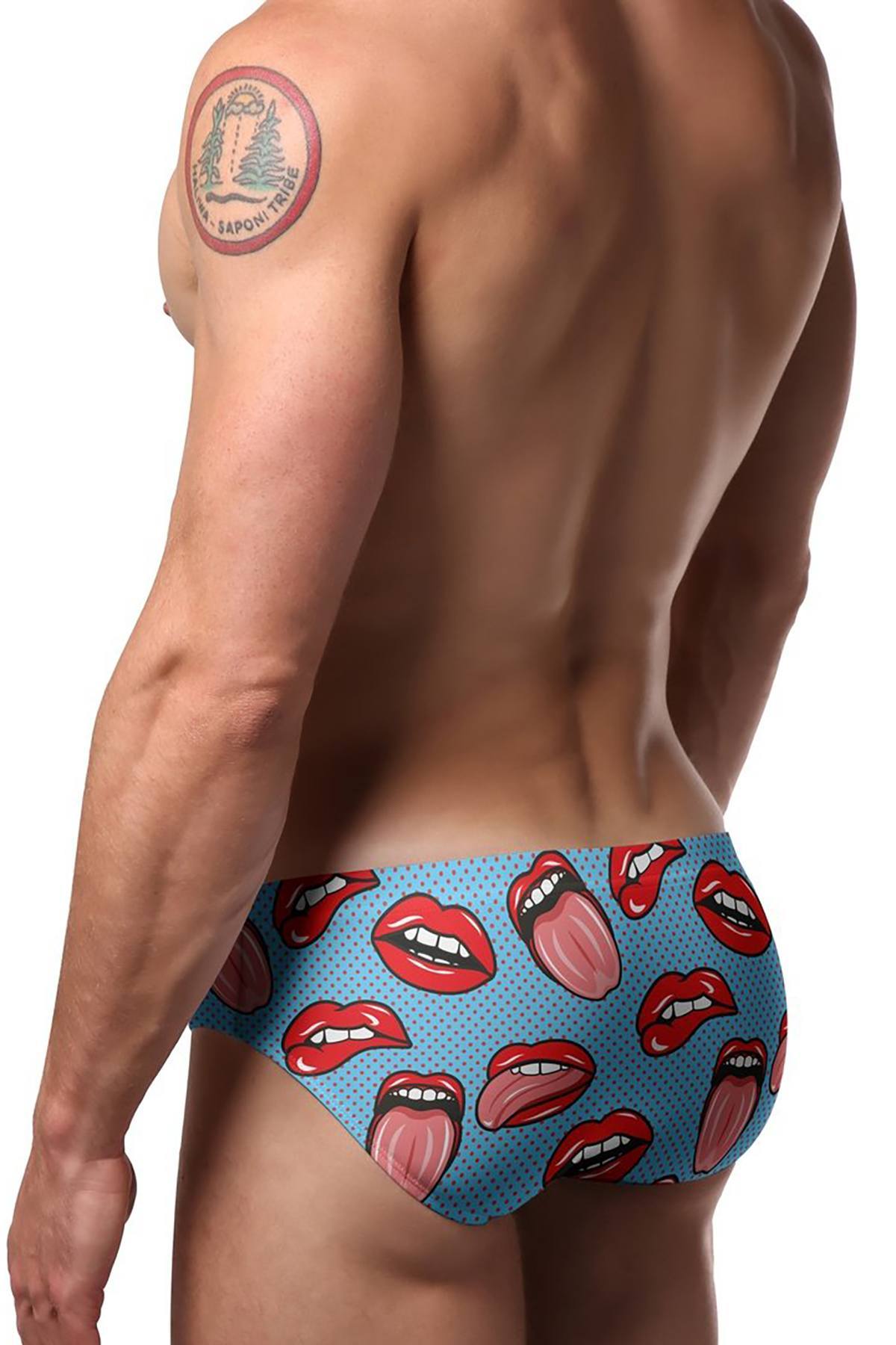 Pool Boy Lips-for-Days Swim Brief