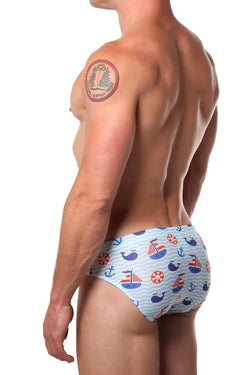 Pool Boy Nautical Swim Brief thumbnail 4