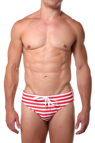 Pool Boy Red Line Swim Brief
