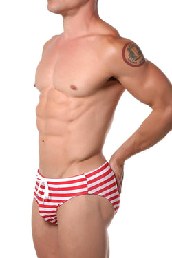 Pool Boy Red Line Swim Brief thumbnail 3