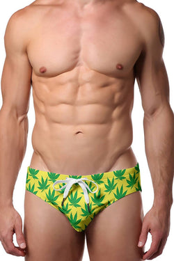 Pool Boy Weed Swim Brief thumbnail 4