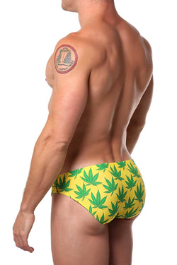 Pool Boy Weed Swim Brief thumbnail 3