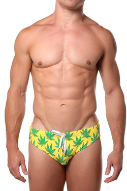 Pool Boy Weed Swim Brief thumbnail 1