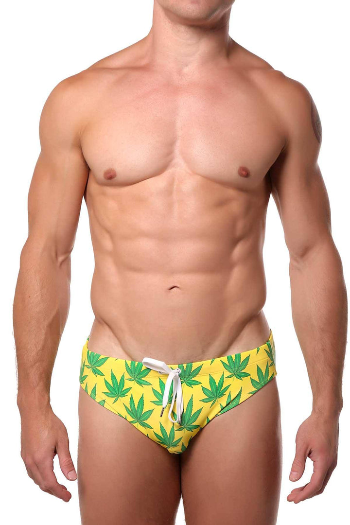 Pool Boy Weed Swim Brief