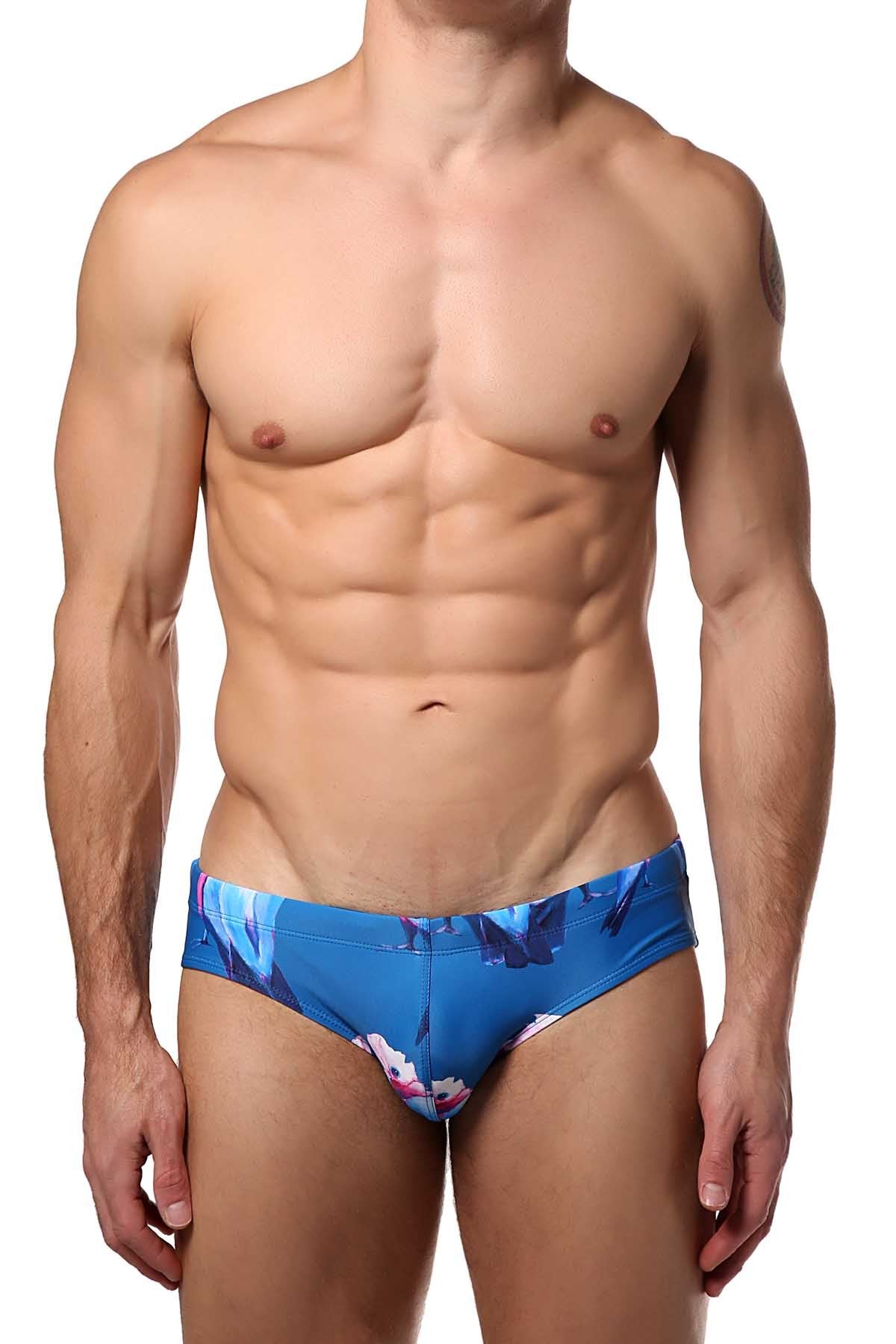 PoolBoy Blue Love Bird Swim Brief