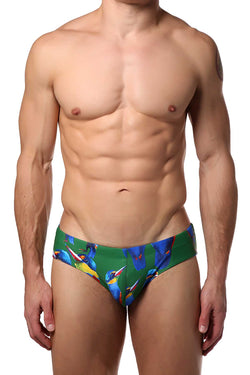 PoolBoy Green Birdie Swim Brief thumbnail 1