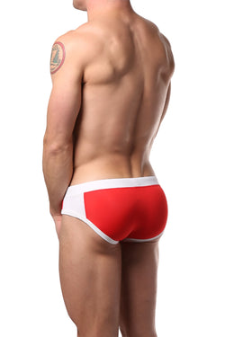 PoolBoy Red Contrast Swim Brief thumbnail 3
