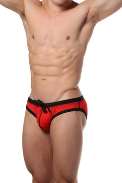 PoolBoy Red Mesh Swim Brief thumbnail 4