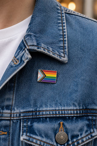 Pride Chevron Flag Enamel Pin