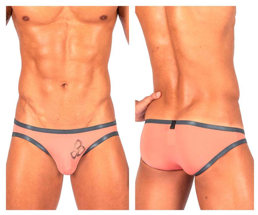 Private Structure Men's Underwear BRUT4393 Bare Bikini Color Orange