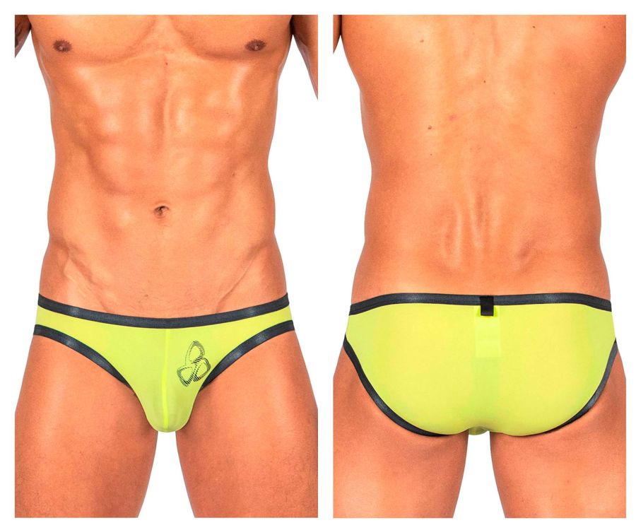 Private Structure Men's Underwear BRUT4393 Bare Bikini Color Yellow