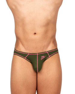 Private Structure Men's Underwear EPUS4563 Prime Eutopia Bikini Brief Color Olive thumbnail 2