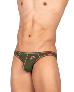 Private Structure Men's Underwear EPUS4563 Prime Eutopia Bikini Brief Color Olive thumbnail 4