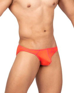 Private Structure Men's Underwear EPUS4563 Prime Eutopia Bikini Brief Color Tangarine thumbnail 4