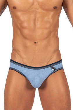 Private Structure Men's Underwear LCUT4358 Barn Boy Low Rise Mini Brief Color Denim thumbnail 2