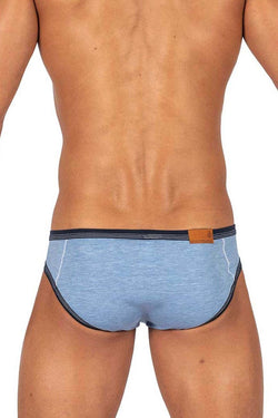 Private Structure Men's Underwear LCUT4358 Barn Boy Low Rise Mini Brief Color Denim thumbnail 3