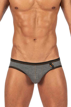 Private Structure Men's Underwear LCUT4358 Barn Boy Low Rise Mini Brief Color Stone Gray thumbnail 2