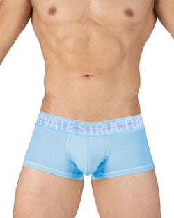 Private Structure Men's Underwear MOUX4103 Mo Lite Mid Waist Trunk Color Blue thumbnail 2