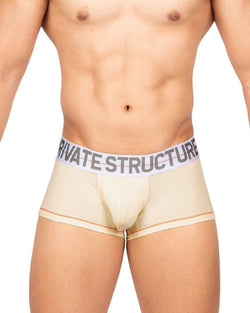 Private Structure Men's Underwear MOUX4103 Mo Lite Mid Waist Trunk Color Cream thumbnail 2