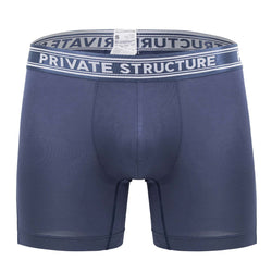 Private Structure Men's Underwear PBUT4380 Bamboo Mid Waist Boxer Briefs Color Citadel Blue thumbnail 4