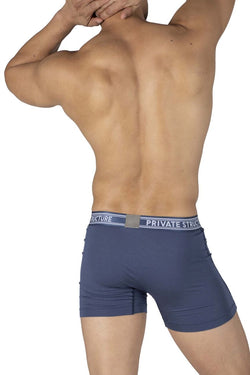 Private Structure Men's Underwear PBUT4380 Bamboo Mid Waist Boxer Briefs Color Citadel Blue thumbnail 3