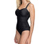 Profile By Gottex Ribbons Textured Underwire Tummy Control One-piece Swimsuit Black