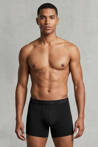 Puma Black Athletic Strech Boxer Brief
