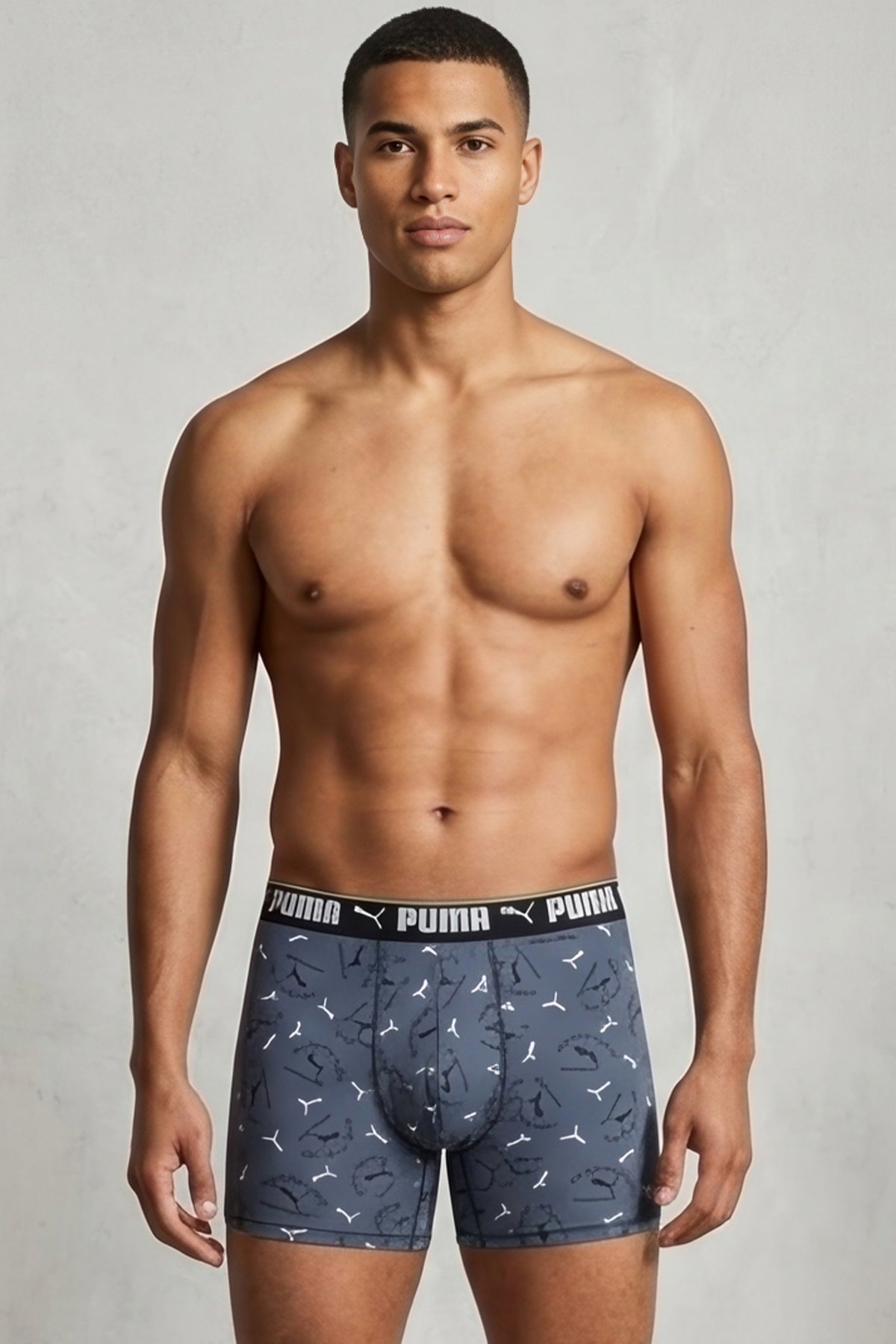 Puma Blue Athletic Men's Boxer Brief