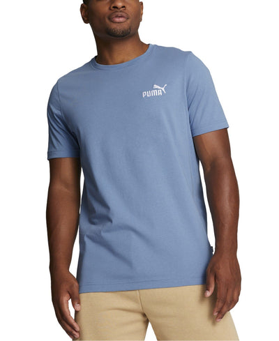 Puma Embroidered Logo T - Shirt - Zen Blue